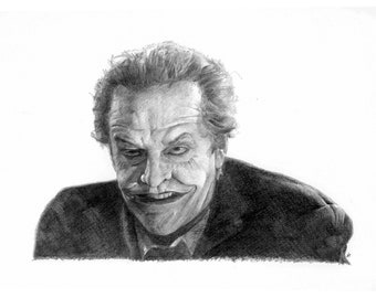 JOKER pencil drawing Jack Nicholson poster