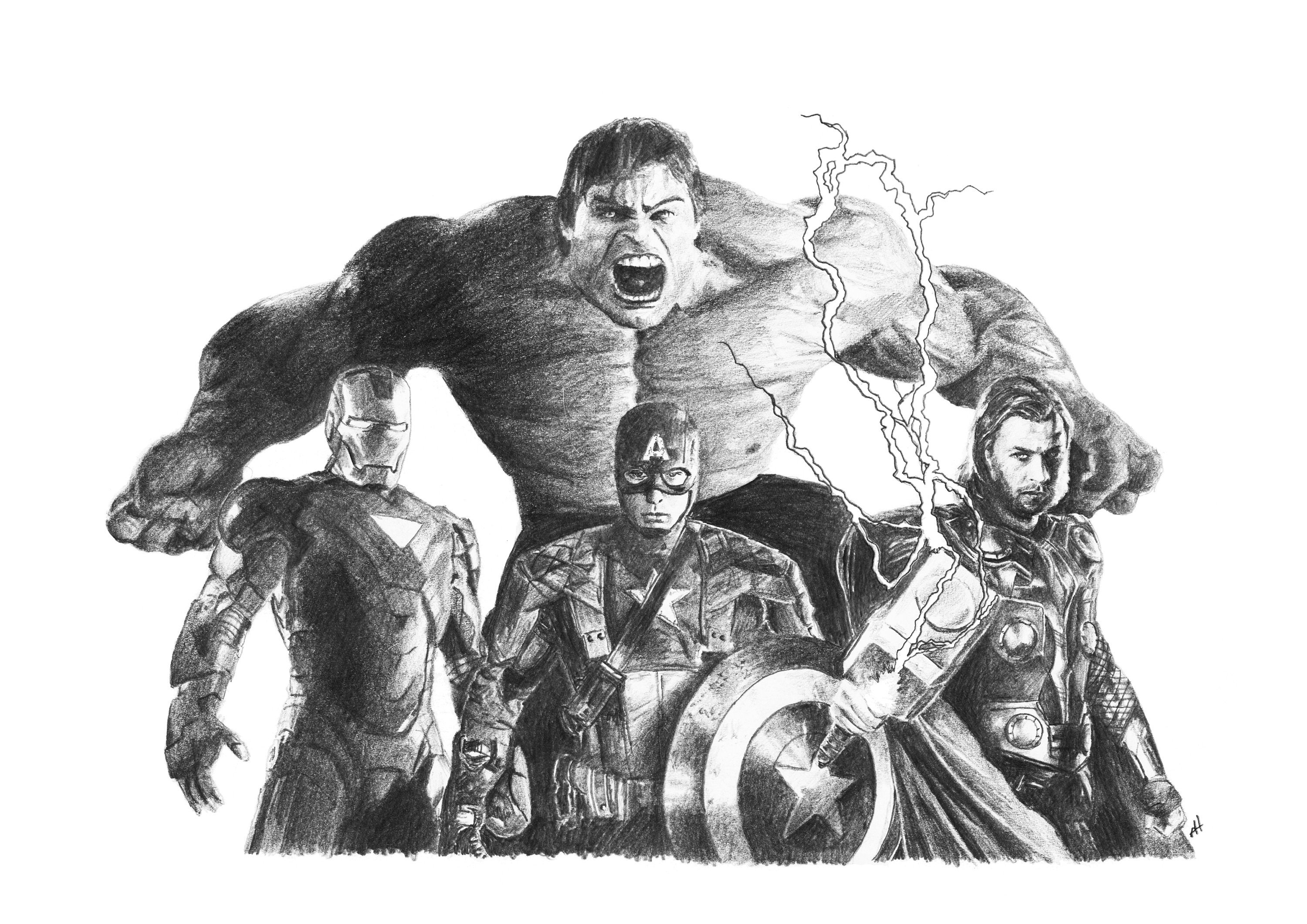 The AVENGERS Coloring Pages  How to draw all Avengers Character Faces   Iron Thor Hulk America  YouTube