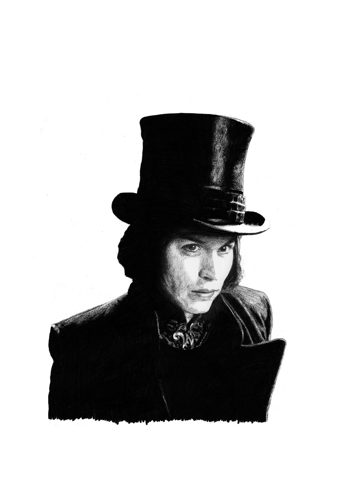 WILLY WONKA Pencil Drawing Etsy UK
