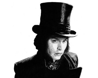 WILLY WONKA pencil drawing