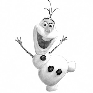 FROZEN - OLAF Bleistiftzeichnung