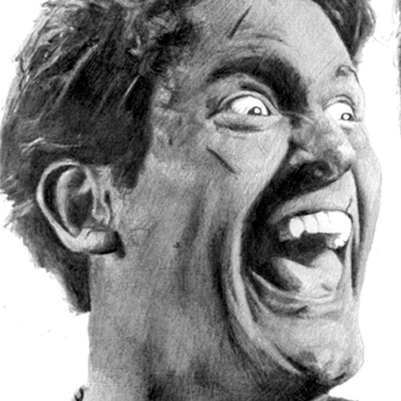 EVIL DEAD evil Ash Pencil Drawing Etsy UK