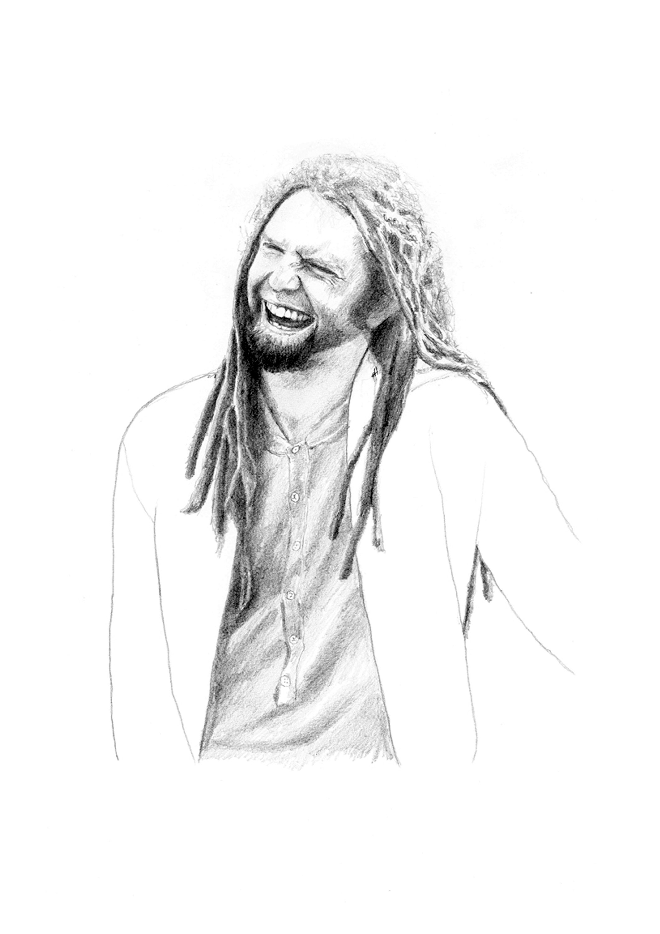 Newton Faulkner Pencil Drawing Etsy