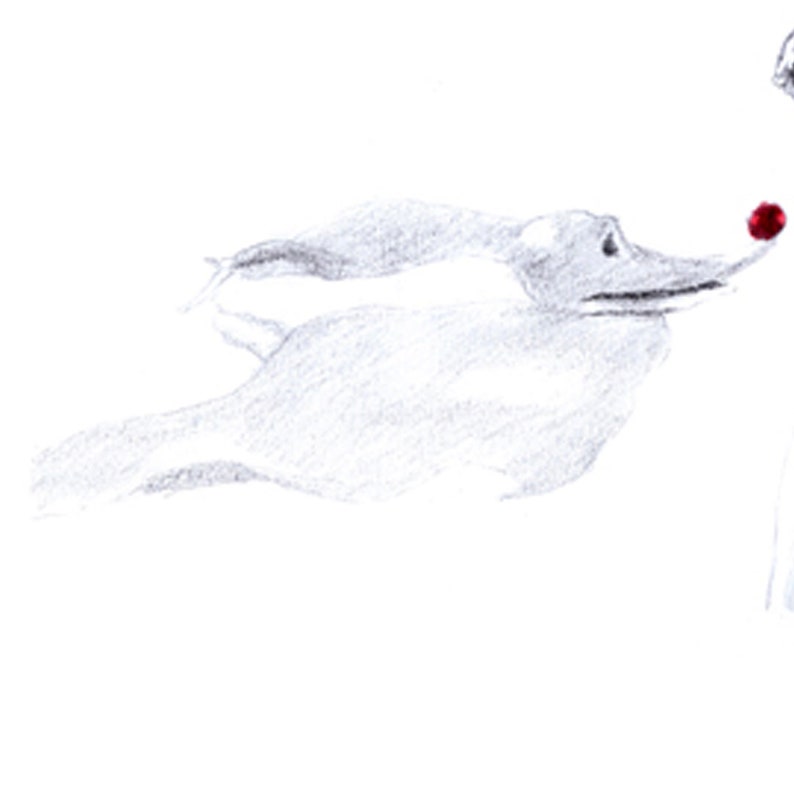 Christmas Charcoal Pencil Sketch 2021