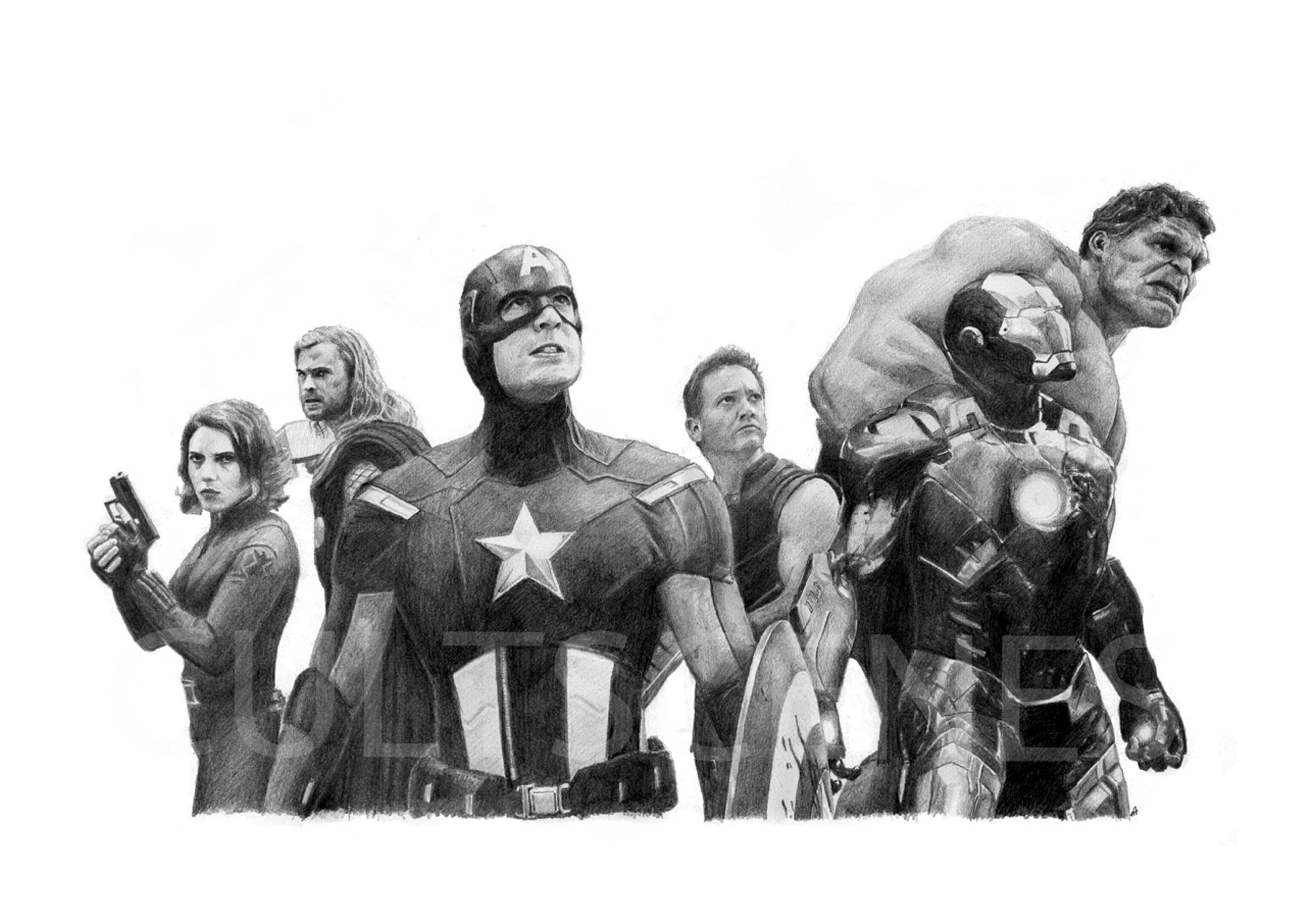 Dibujos de The Avengers para colorear 100 imágenes para imprimir