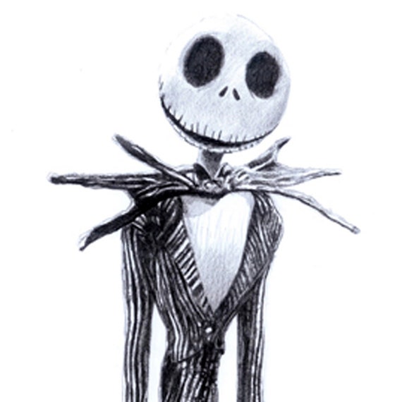 Nightmare Before Christmas Bleistiftzeichnung Etsy