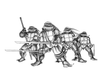 Teenage Mutant Ninja Turtles PENCIL DRAWING