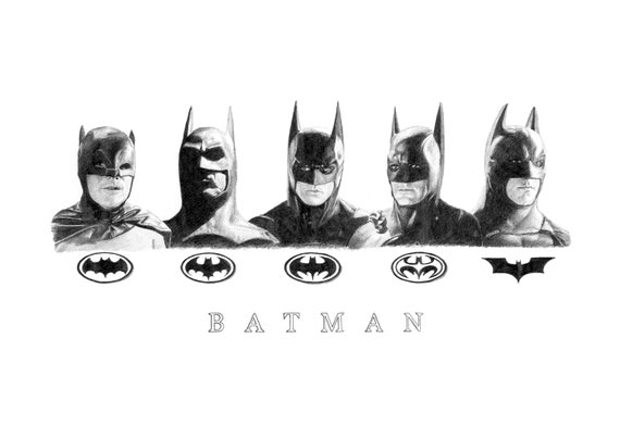 Buy BATMEN Pencil Drawing Online in India - Etsy