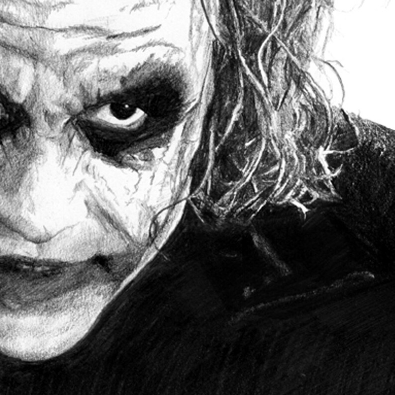 Easy Heath Ledger Joker Pencil Drawing / Joker drawing heath ledger