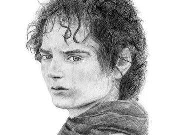 FRODO Lord of the Rings pencil drawing