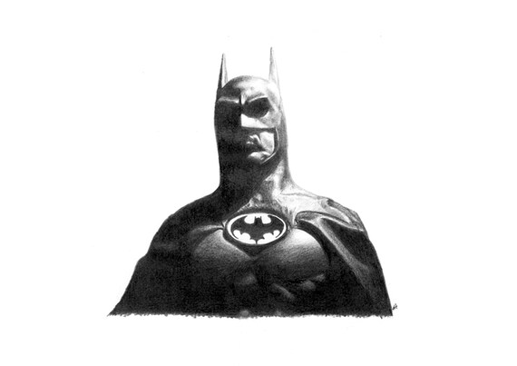 BATMAN Pencil Drawing - Etsy Sweden