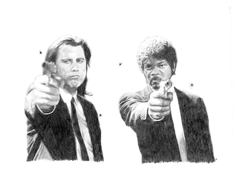 PULP FICTION pencil drawing