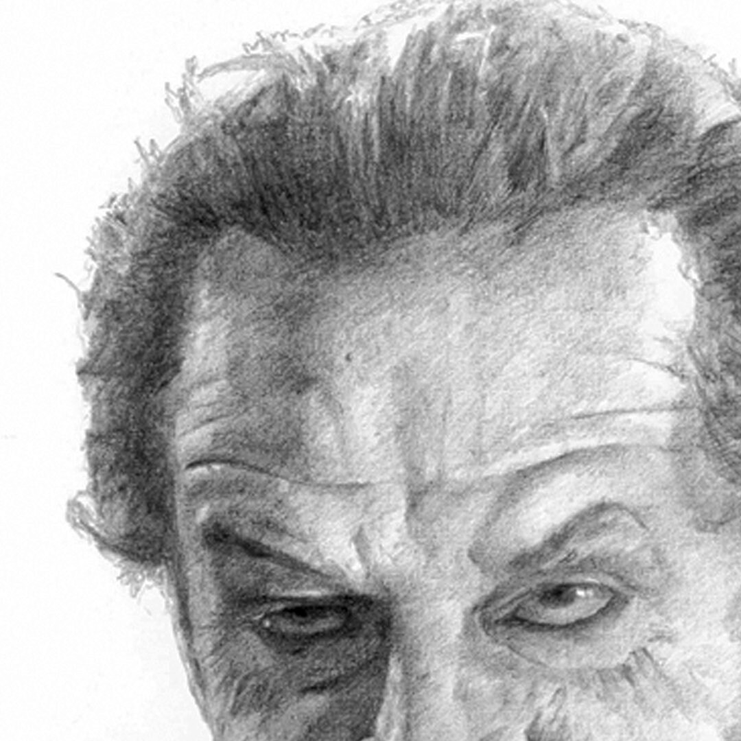 Original Joker Jack Nicholson Pencil Drawing Etsy