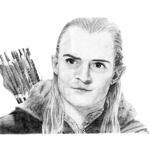 LEGOLAS pencil drawing