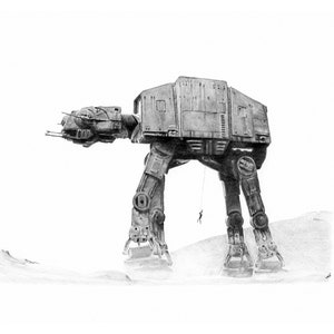 AT-AT WALKER disegno a matita