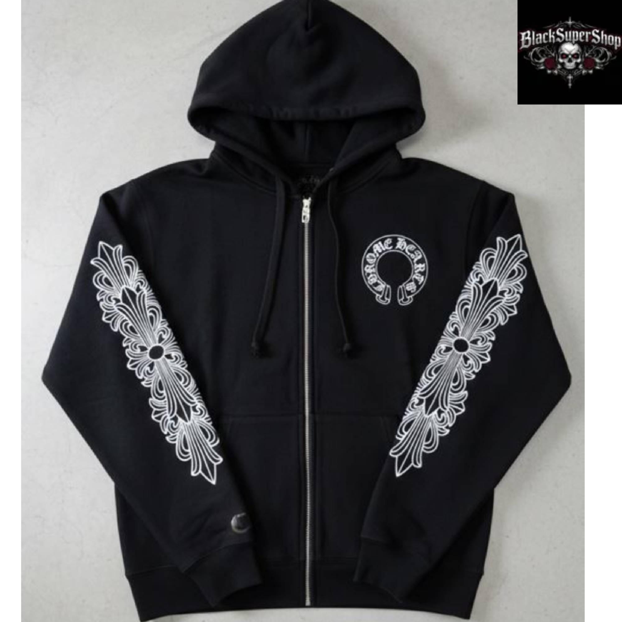Chrome hearts zip up hoodie black - Etsy 日本