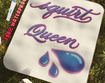 Sex blanket 100%waterproof squirt queen blanket. Sex toy protector,kinky , bdsm gear