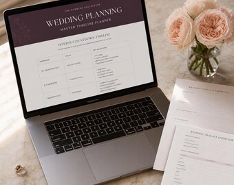 Wedding Planning Timeline Planner Spreadsheet - Budget Tracker Vendor Comparison and Guest List Manager