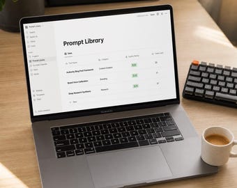AI Workflow Organizer and Prompt System Notion Template for ChatGPT Claude and Midjourney Power Users