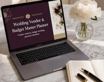 Wedding Budget and Vendor Planner Spreadsheet | Payment Tracker, Quote Comparison and Timeline | DIY Bride