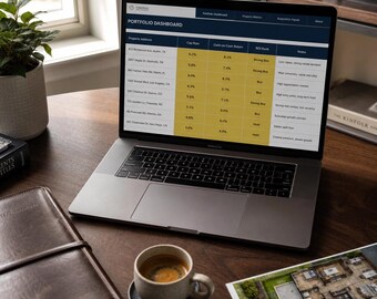 Rental Property ROI Calculator Spreadsheet | Real Estate Investment Analyzer with Sensitivity Analysis and Portfolio Dashboard