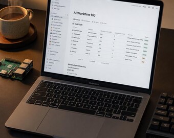 AI Workflow and Tool Management System | Notion Template for AI Power Users | Prompt Library + Cost Tracker