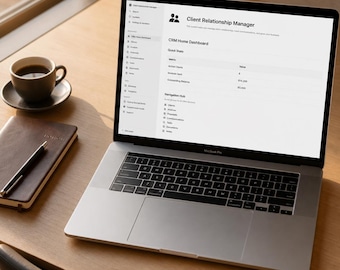 Client Relationship Manager for Freelancers and Service Providers Notion CRM Template with Invoice Tracker and Project Pipeline