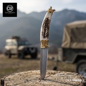 Sami hunting knife reindeer - Etsy 日本