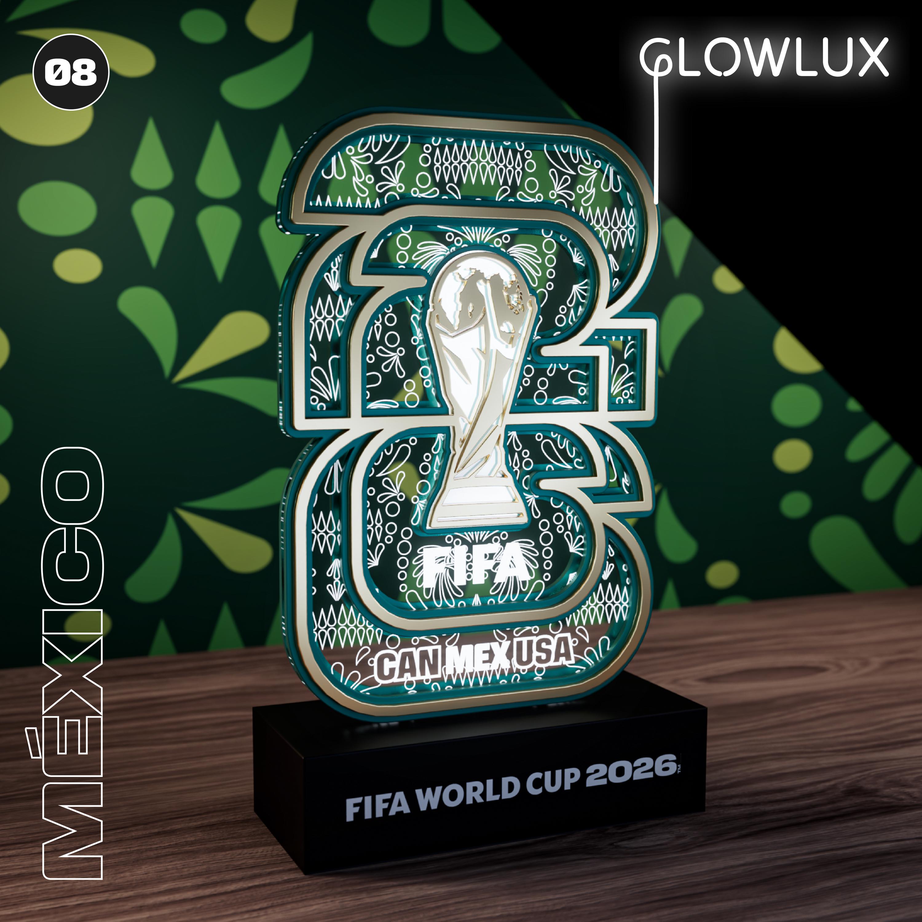 FIFA World Cup 2026 Mexico Trophy LED Light Sign, RGB Neon Style Wall ...