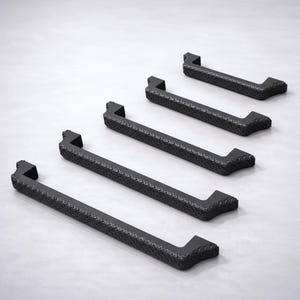 Snake Scale Handle – 3D Printed Drawer Pulls in Matte Black, Pack of 3