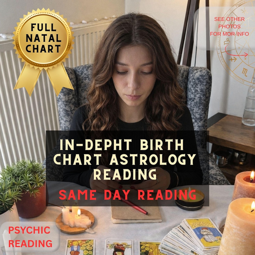 In Depth Birth Chart Reading, Psychic Astology Natal Chart, Same Day ...