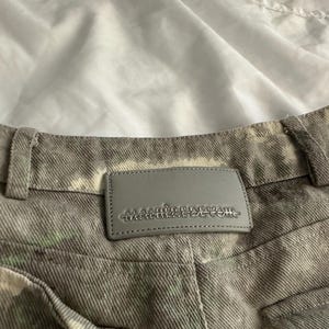 Manière De Voir Tactical Cargo Pants Women’s S Grey Camo Utility Trousers Streetwear Military Goth Y2K image 4