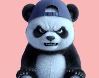 1080p - video9sec Angry PANDA Fondo transparente MOV RLE Alpha-angry panda Video Overlay- - Descarga digital