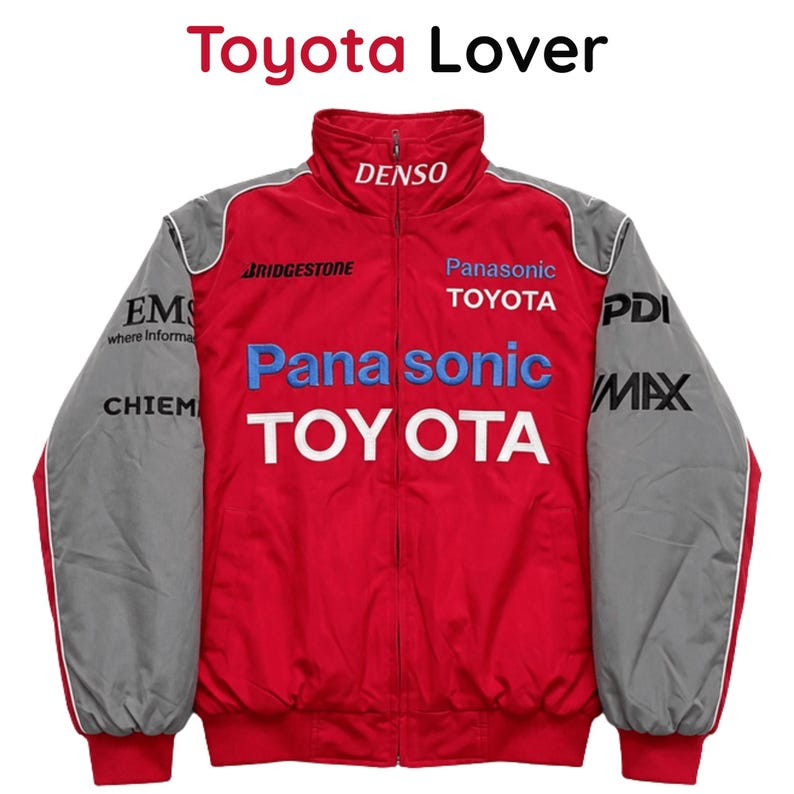 Vintage Toyota Racing Jacket Embroidered Lightweight Motorsport ...