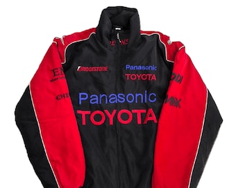 Vintage BMW Racing Jacke Leichter Gestickter Motorsport Streetwear Bomber Zip Up Unisex Mantel