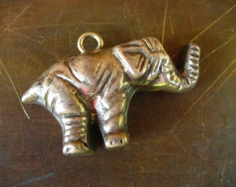 heavy sterling elephant pendant, sterling silver charm, 925 charm, elephant charm, 925 pendant, safari pendant, animal pendant, zoo pendant