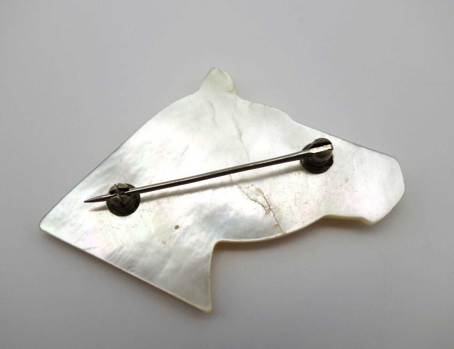 Antique Equestrian Brooch Mother of Pearl Brooch Horse Etsy