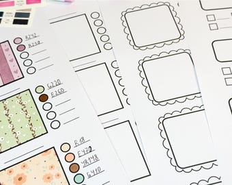 Pattern & Texture Practice Pages Printable, Marker Worksheets for Patterns, Coloring Practice PDF (5 Pages)