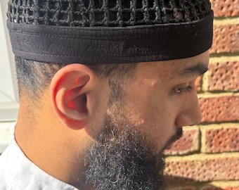 Egyptian branded kufi XXL full black