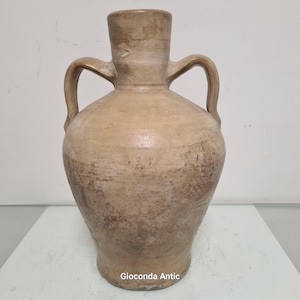 Antique Spanish Water Pitcher • Chiva Valencia • Extinct Pottery • 43 cm • 6.2 kg