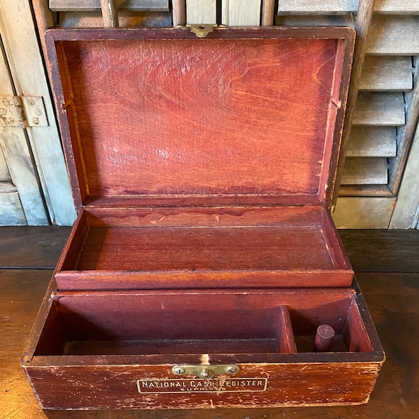 Vintage National Cash Register Supply Box,Rare