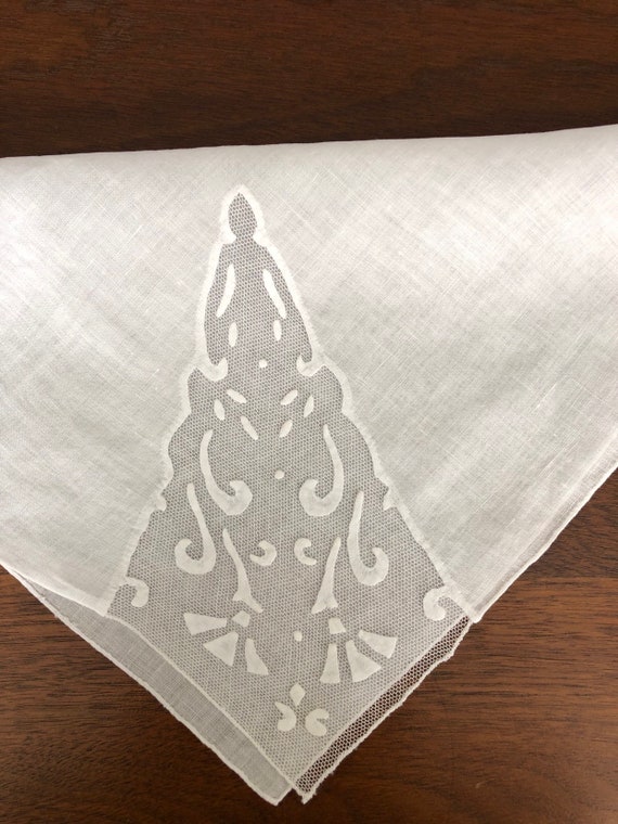 Vintage Embroidered Handkerchief,Bridal Hankie,Som