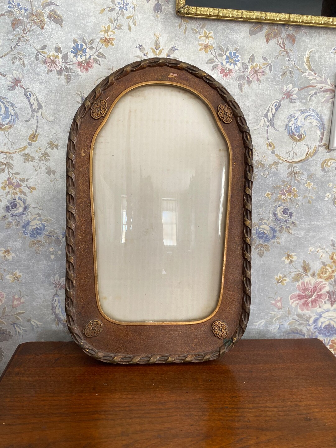 Antique Detailed Convex Picture Frame Etsy