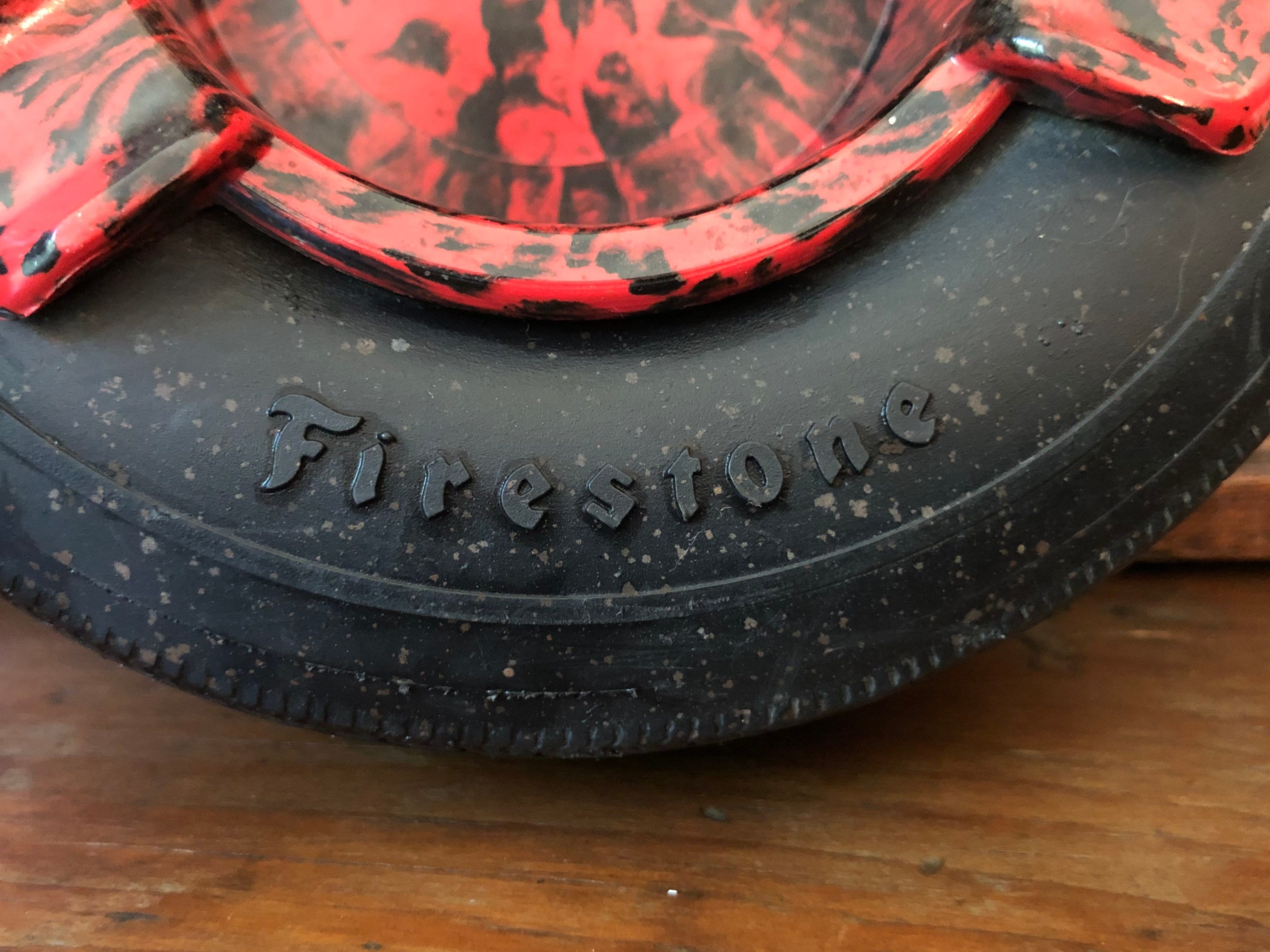 Vintage Mid Century Firestone Advertising Ashtray,collectible