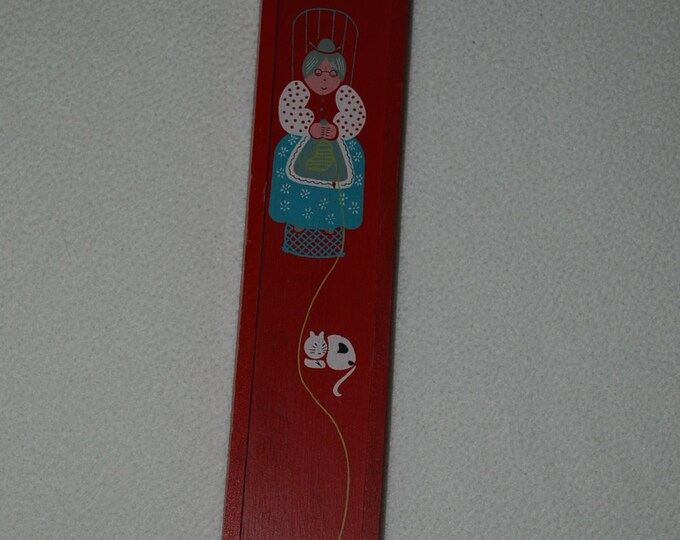Vintage Knitting Needle Case....wooden Etsy