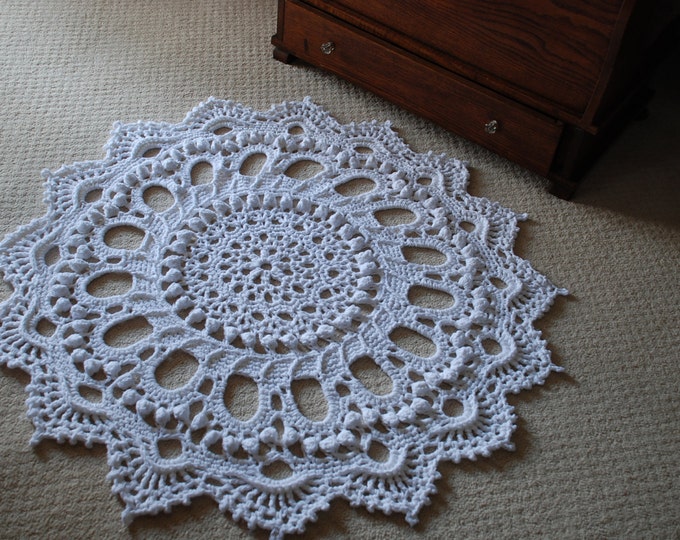 Crochet Doily Rug.....stunning Etsy