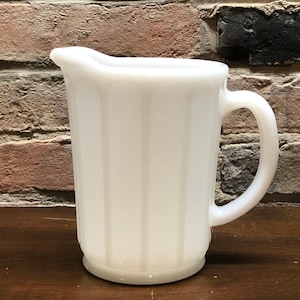 Vintage Hazel Atlas Milk Glass Picture, Food Photo Prop, Blog Prop