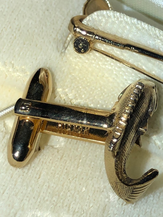 Vintage Hickok Fishing Tie Bar and Cuff Links,Fishing… Gem