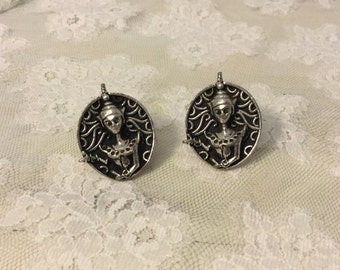 Vintage Swank Cufflinks Asian Princess