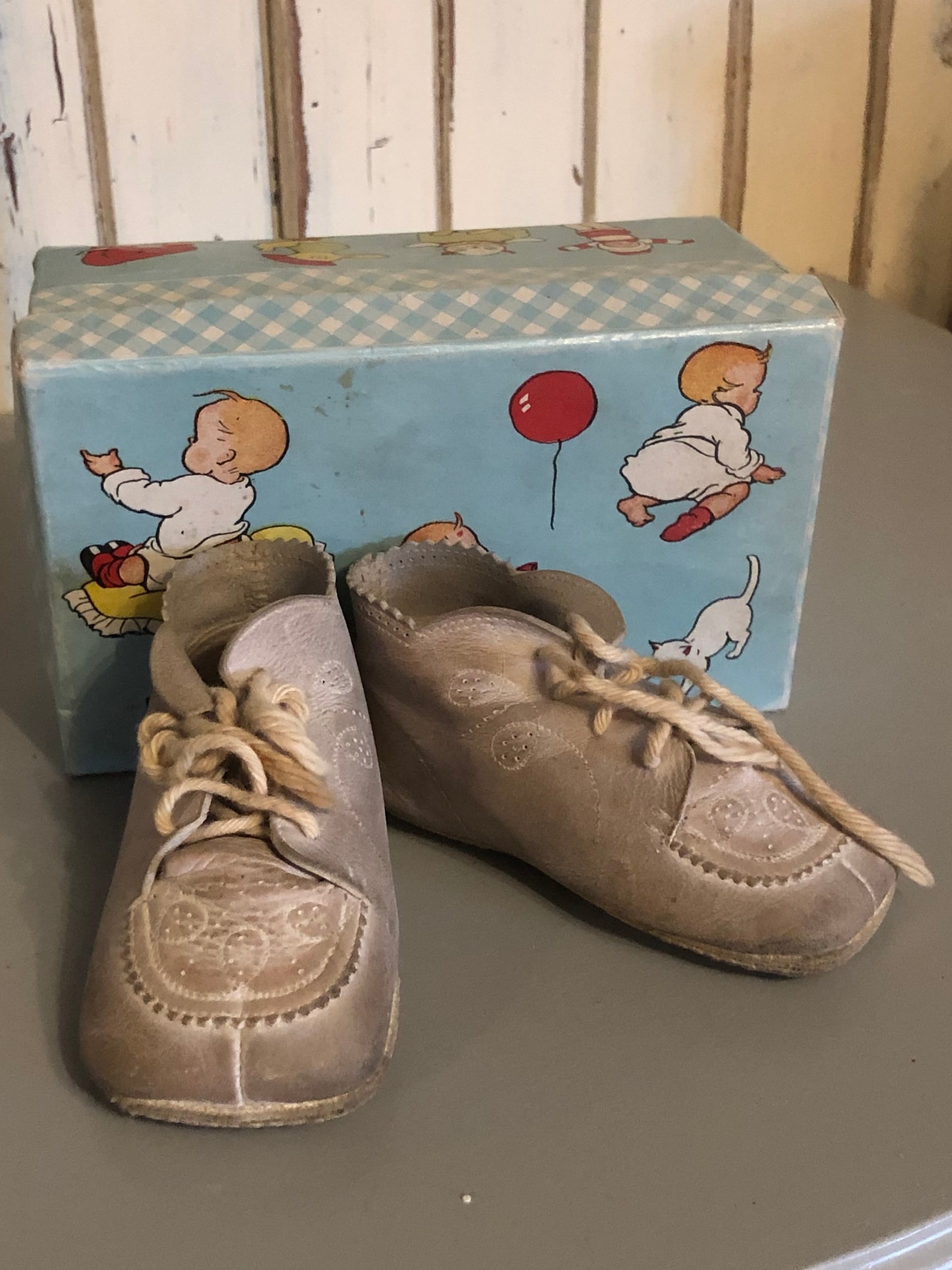 Vintage Red Goose Baby Leather Shoes in Original Box Etsy